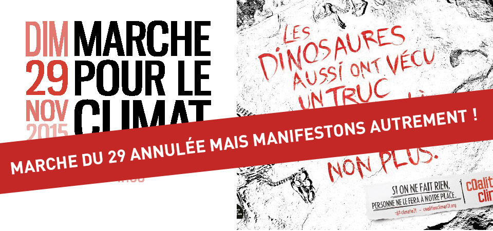 [Mobilisation] Manifestons pour le Climat – Alternatives à la Marche du 29 annulée par l'Etat