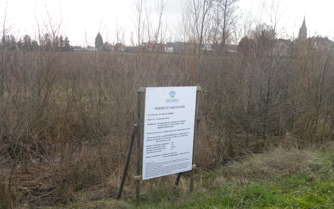 Confirmation de la création d’une nouvelle zone d’activités à Soultz – le groupe local Alsace Nature Florival réagit