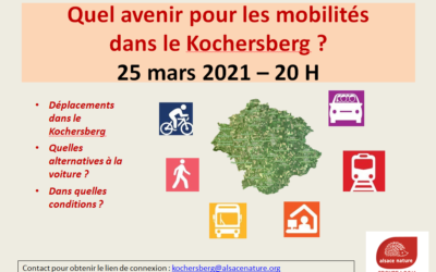 Soirée débat (en visio) : Quel avenir pour les mobilités dans le Kochersberg ?