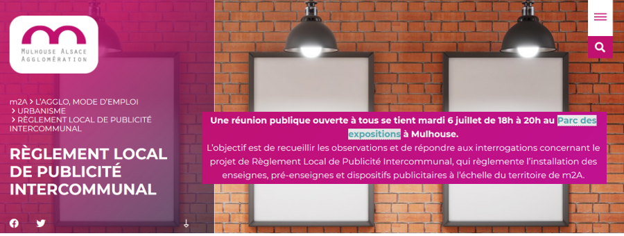 Mulhouse  : Règlement local de la publicité intercommunal (RLPi), les associations dénoncent un projet timide et dangereux.