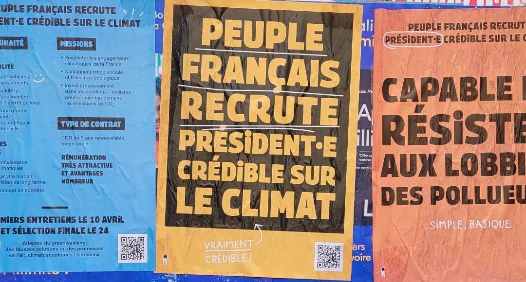 [Climat] une belle mobilisation pour remettre la question climatique au coeur de la campagne des élections présidentielles.