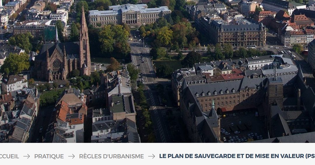 Enquête publique sur le projet de révision du plan de sauvegarde et de mise en valeur de Strasbourg
