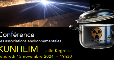 Technocentre de Fessenheim : Conférence organisée par les associations environnementales – 15 NOV. 2024