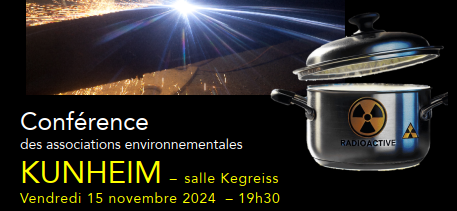 Technocentre de Fessenheim : Conférence organisée par les associations environnementales – 15 NOV. 2024