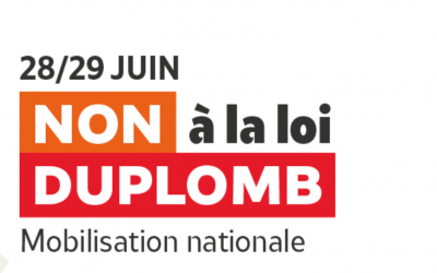[Mobilisation] Contre la Loi Duplomb : Rassemblement le 29 juin à STRASBOURG et COLMAR