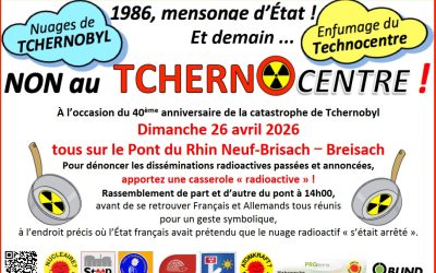[Mobilisation] 26 avril 2026 – Manifestation anti-nucléaire internationale sur le pont du Rhin à Breisach